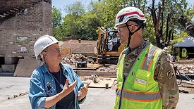 Swenson met with anxious survivors