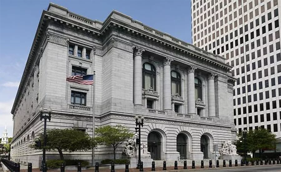 Exterior of the U.S. District Court for the District of Rhode Island in Providence.