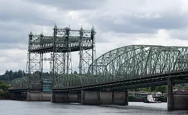The I-5 Bridge over the Columbia River between Washington and Oregon