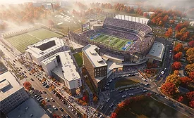 Phase II of an $809-million stadium expansion plan at Kansas University.