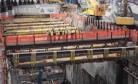 Hudson Tunnel Project early civil construction work underway.
