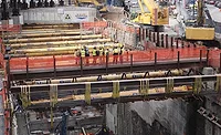 Hudson Tunnel Project early civil construction work underway.