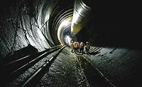 Second-Ave. Subway Workers inside a completed subway tunnel on New York City’s Second Avenue line