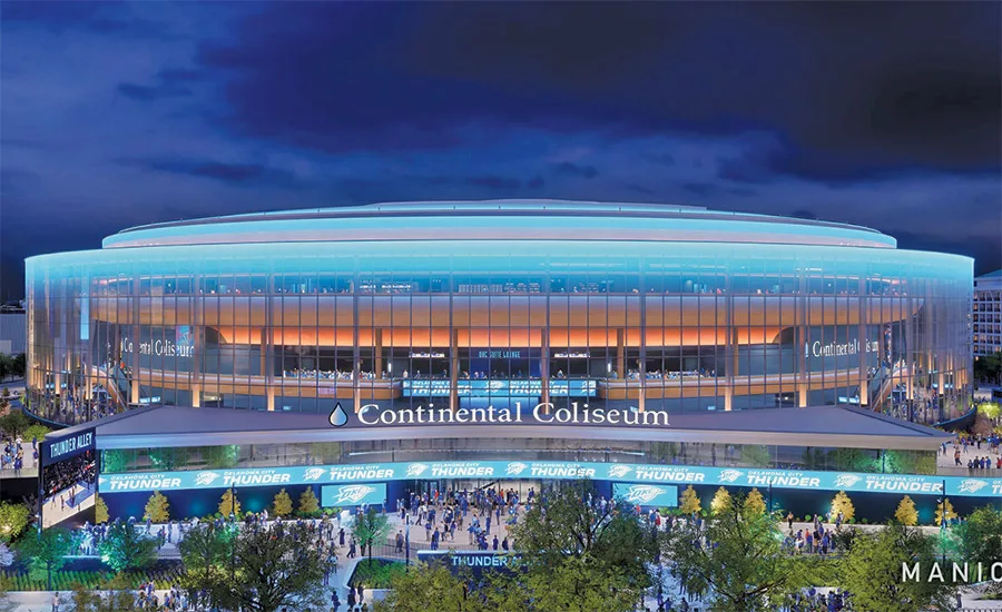 A rendering of the Continental Coliseum
