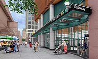 Second-Ave-Subway-Funding-Restored Rendering of Second Avenue Subway 125th Street station entrance in East Harlem