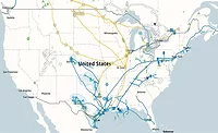 Enbridge_Cross-Border-Pipelines Enbridge pipeline map.