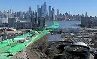 Gateway Package 1C Award.jpg Rendering of Hudson River rail tunnel route from New Jersey to Manhattan.