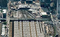 Penn-Station-JV-Announcement Aerial view of Penn Station rail infrastructure in Manhattan