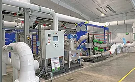 District energy equipment and sewer heat-recovery infrastructure at Denver's National Western Center.