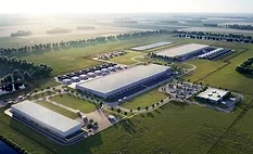 Rendering of Meta's Bowling Green, Ohio, data center campus, where construction is underway on an $800 million AI-focused facility.