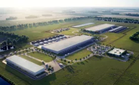 Rendering of Meta's Bowling Green, Ohio, data center campus, where construction is underway on an $800 million AI-focused facility.