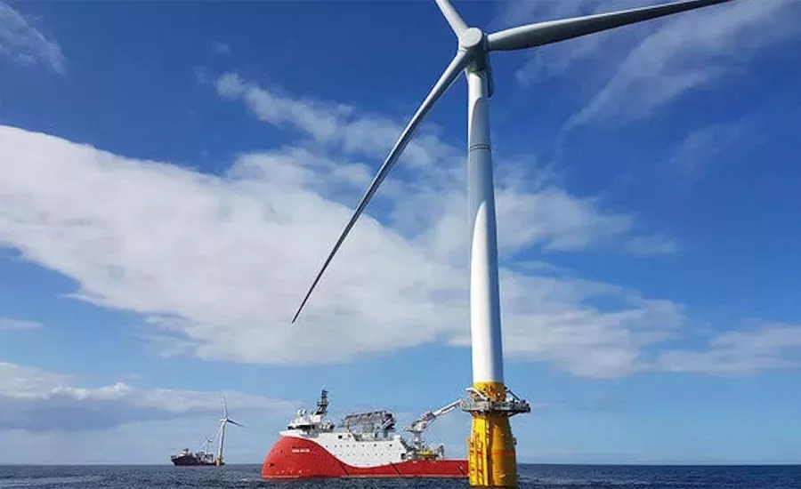 Wind energy site lease buyouts include deep-water areas in California.