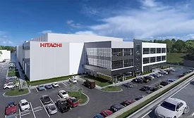 Rendering of Hitachi Energy's planned large power transformer manufacturing facility in South Boston, Va.