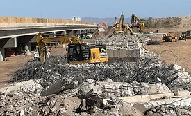Construction on a four-lane corridor of I-10 between Phoenix and Tucson