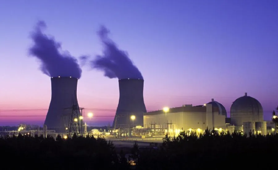 Photo of the Vogtle nuclear power plant in Georgia.