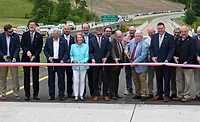 USDOT-Grant-Award Transportation Secretary Sean P. Duffy joins officials at a ribbon-cutting for West Virginia's Corridor H highway.
