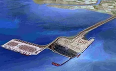 Rendering of the planned Roberts Bank Terminal 2 container terminal expansion at the Port of Vancouver.