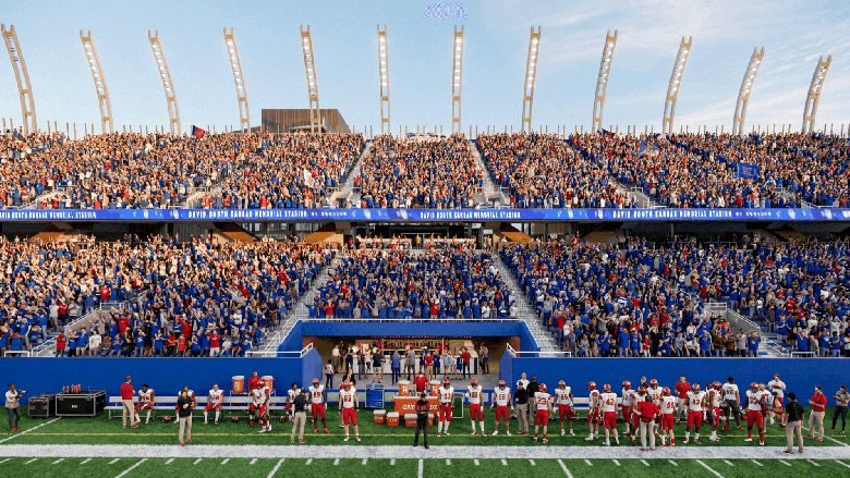Project Challenge: Installing 'Wheat Columns' at University of Kansas' Stadium $450M Renovation
