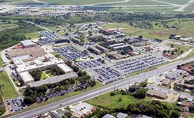Aerial view of Joint Base San Antonio-Lackland.