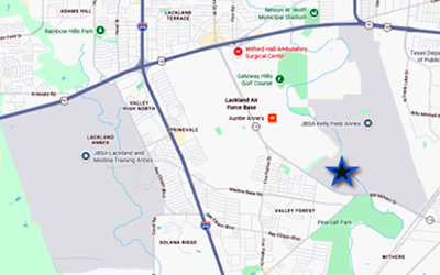 Site map of the Sant Antoni area.
