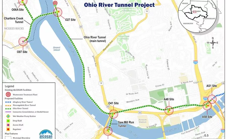 Pittsburgh Readies to Dig Into $1B Sewer Overflow Tunnel Project  