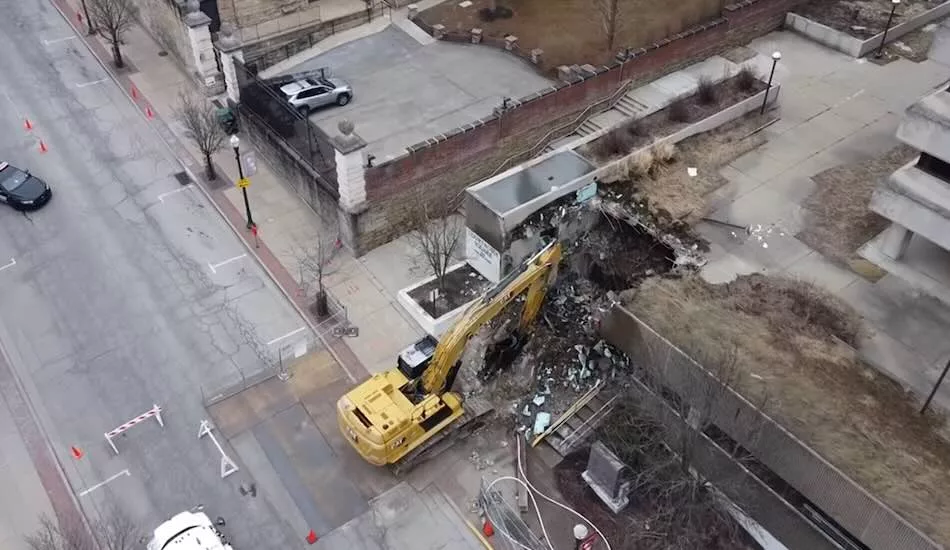 An excavator in Washington, Pa. fell into a trench