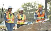 Women in construction working on a jobsite