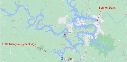 Lake of the Ozarks - Google map