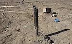A photo of the geothermal well on a construction site for a UMass Medical Center project