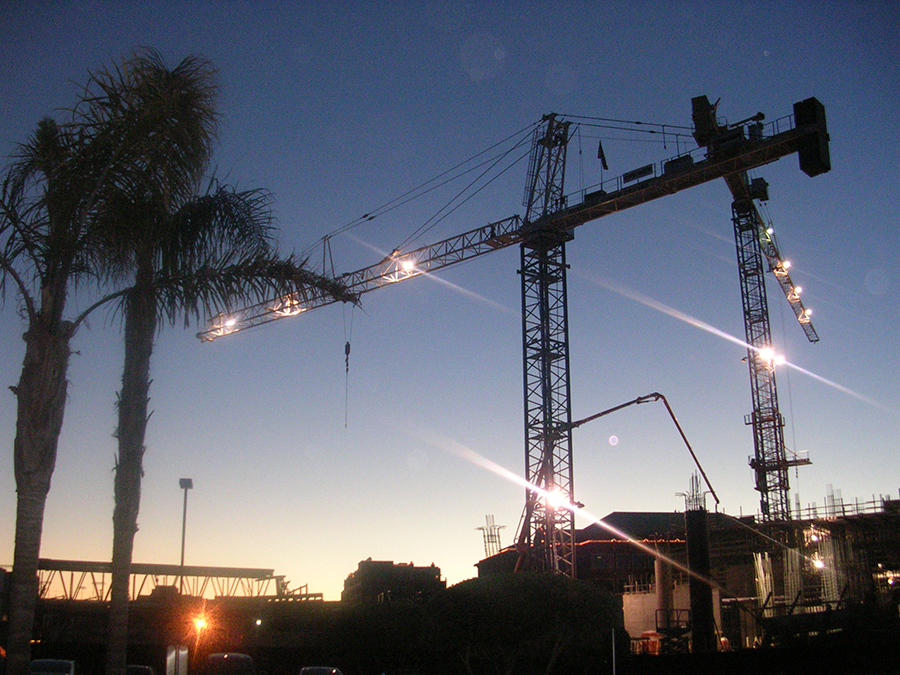 Crane at Night 2