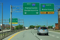 I-81 I-690 interchange Syracuse New York