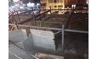 Fabricated steel frame