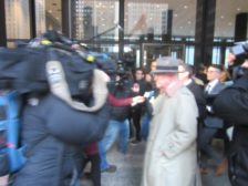 Alderman Ed Burke leaves the Dirksen Federal Courthouse in Chicago