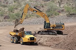 Excavator and Hauler