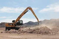 Excavator Working Rock