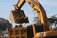 Excavator at Work