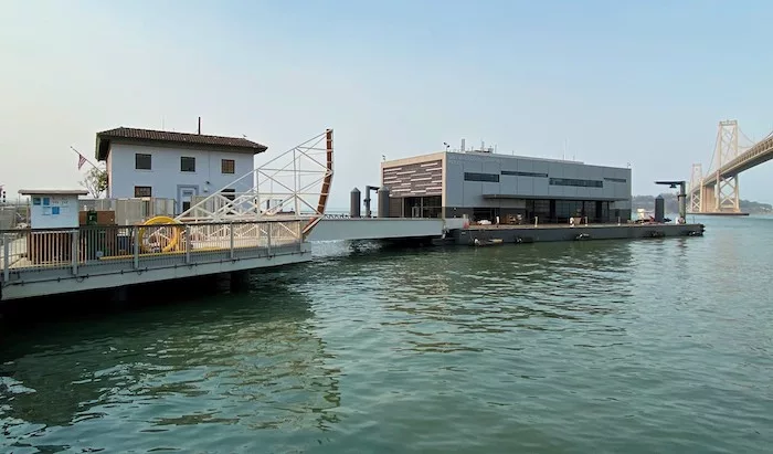 Floating fire station