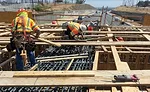 CALTRANS I-215 stem & soffit installation
