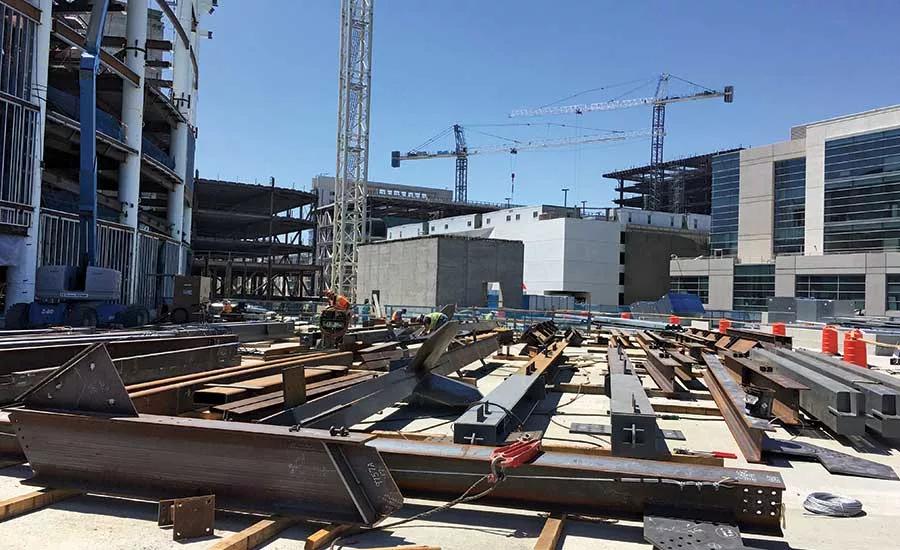 Chase Center arena's “boneyard”