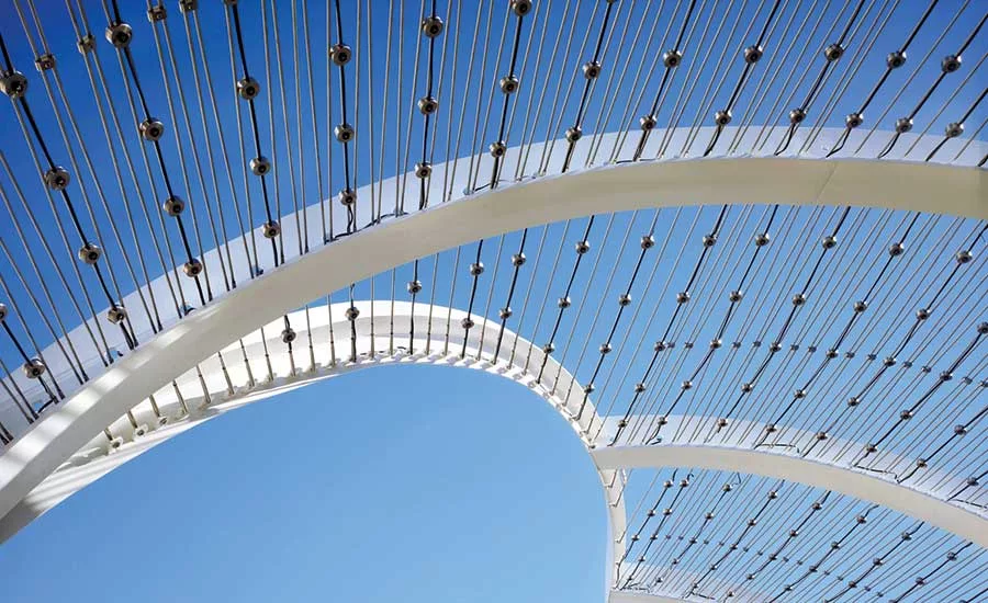 Long Beach Convention Center stainless-steel node