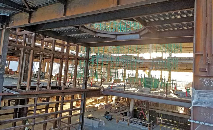 Structural steel erection