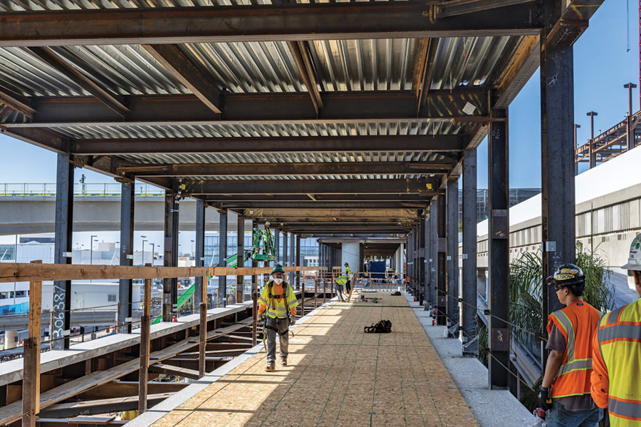 Six new pedestrian walkways