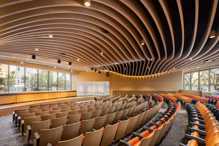 The building’s auditorium