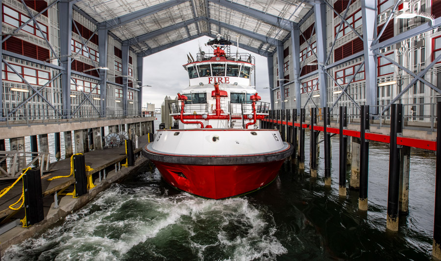 Port of Long Beach Fireboat Station No. 15 at Pier F