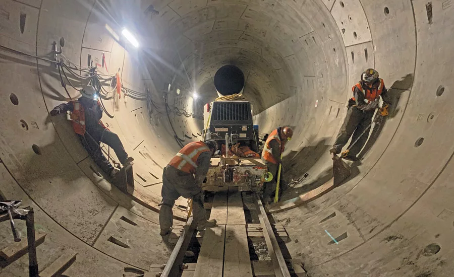 tunneling through an area full of hazards