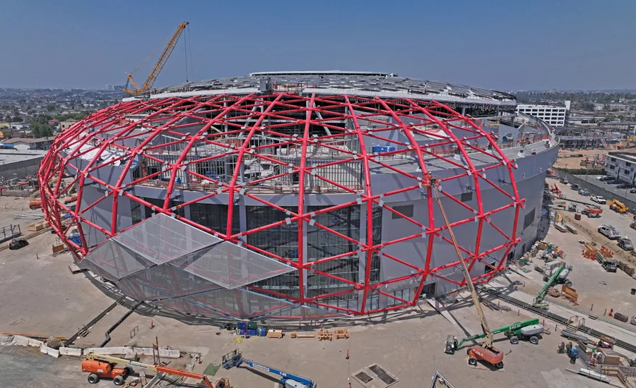 diagrid structural steel frame