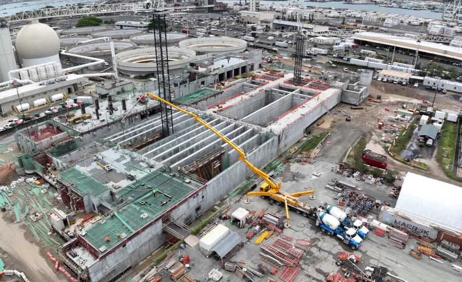 SIWWTP's Phase 1 cast-in-place structure