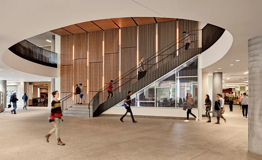 VCU Cabell Library stairs