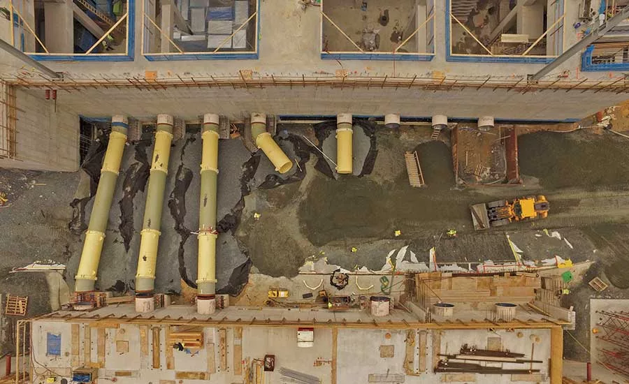 60-in. discharge piping