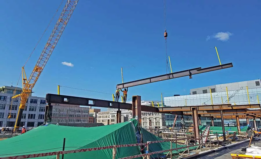 Craned in steel